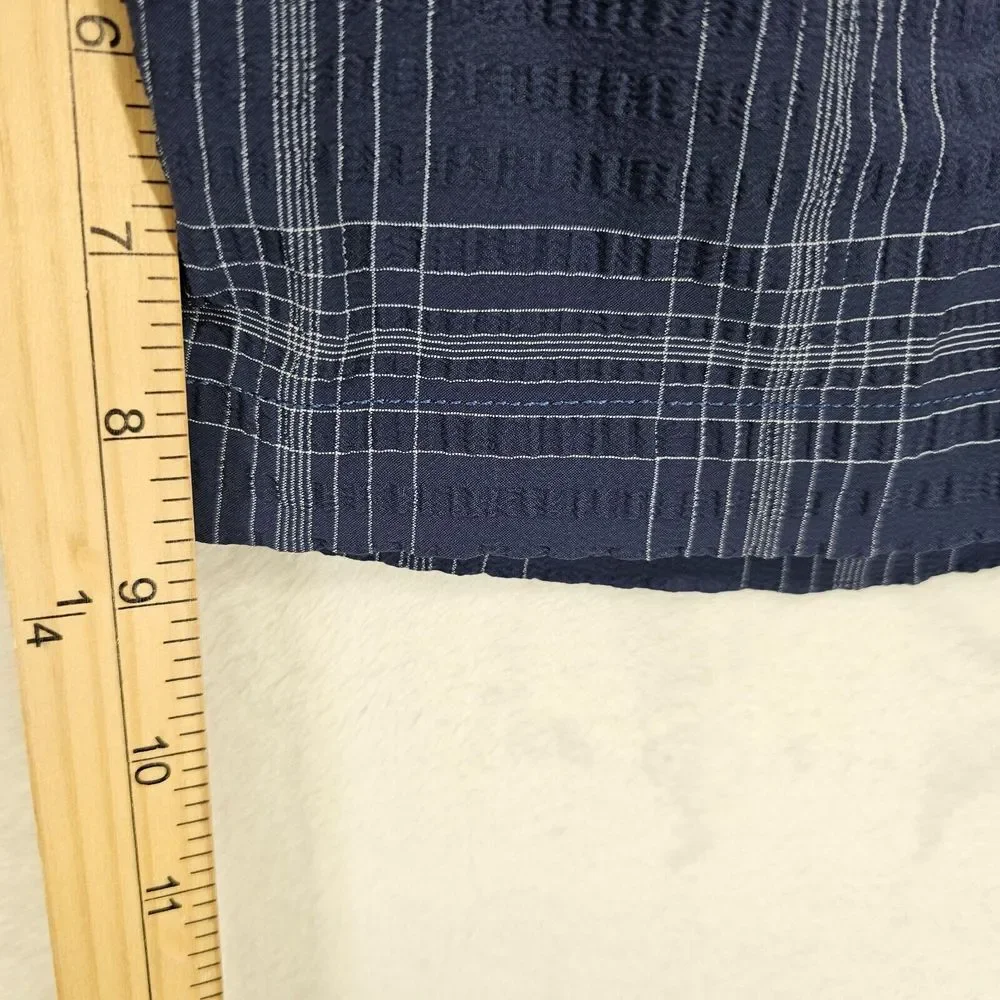 Tommy Bahama Golf Short Mens Size 32 (Meas. 34) Blue Plaid Performance Chino VGC